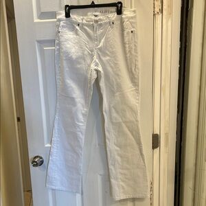 New York & Company White Curvy BootCut Jeans for Women